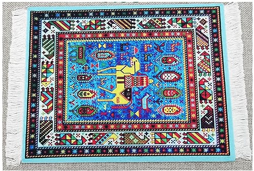 Egurs Tapis de souris Tapis de souris Tapis de souris Oriental Persan Mini tapis de souris avec pompon Petit tapis de souris oriental Tapis de souris Ordinateur Tapis de souris Drôle Accessoires de
