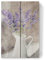 artboxONE Holzbild 30x20 cm Natur Lavendel in Einer Vase von Künstler Riley B
