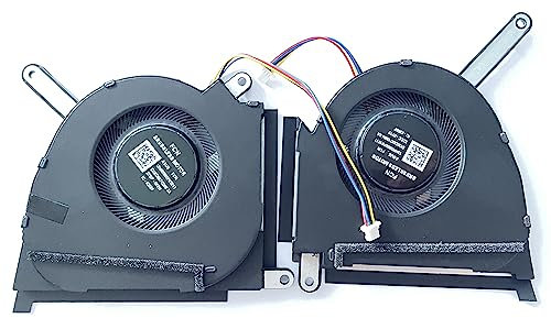 Fleshy Leaf Ventilador de refrigeración de CPU+GPU de repuesto para ASUS TUF Dash (2022) F15 FX517 FX517ZC FX517ZR RTX 3050 3050Ti DC5V Series DFS5K22305283E FP85 DFS5K22115371E FP86