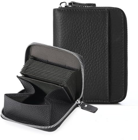 GOIACII Geldbörse Damen Leder Kreditkartenetui, RFID-Schutz Klein Portemonnaie Damen mit viele Fächer und Münzfach, Geldtasche kleines Große Kapazität Kartenhalter für Frauen Besuche Store