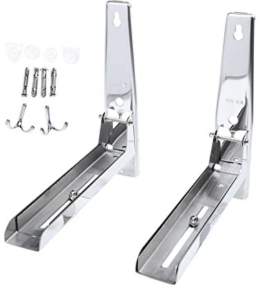 WESIEVYA Support À Micro-Ondes Mural en Acier Rangement pour Four Support Pliable pour Micro-Ondes Et Four