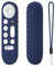 1PCS Housse pour télécommande Compatible avec Google TV Streamer 4K TV 2024 pour Google GY3LE, Télécommande Smart TV Coque en Silicone Souple (étui Uniquement) (Bleu foncé)