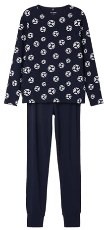 TWO SOON Jungen Schlafanzug Langarm Set – Kinder Pyjama 2-teilig, 95% Baumwolle & 5% Elastan, Größen 98–164