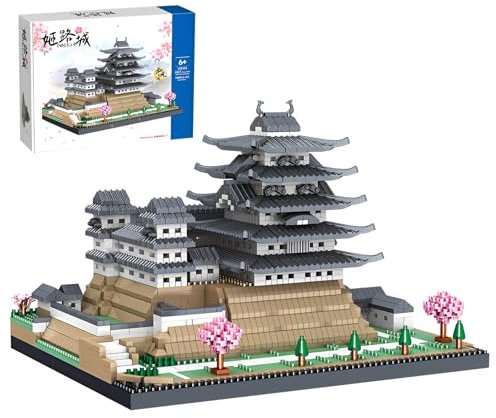 Fuleying Burg Himeji Mikro Bausteine Bausatz, Japanische Architektur Wahrzeichen Sammler Modell Spielzeug, Bauen & Display Mini Klemmbausteine für Erwachsene Kinder ab 6 Jahren (3037PCS)