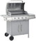 LLEZKBR Barbecue a gas 4+1 zona cottura argento acciaio inox