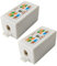 RJ45 Cat6 Junction Box, Inline Punch Down Tool-Free Ethernet Coupler Joiner for Cat6/Cat5e Network Cables, 2-Pack, Compact Wiring Solution for Home & Office