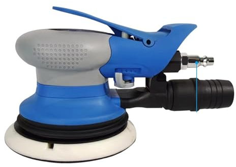 5 Pneumatischer Schleifer Industriequalität Handschleifpapier Trockenschleifer Auto Wachsen Polieren saugen für Granit Marmor Beton