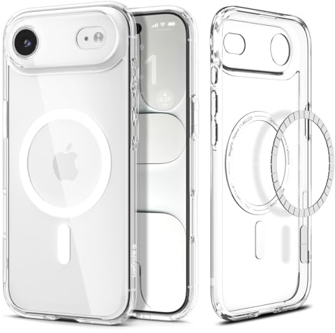 Spigen Ultra Hybrid MagFit Case for iPhone Air, MagSafe Compatible Phone Cover [Anti-Yellowing] [Dura Clear] [Military-Grade Drop Protection] - Clear White