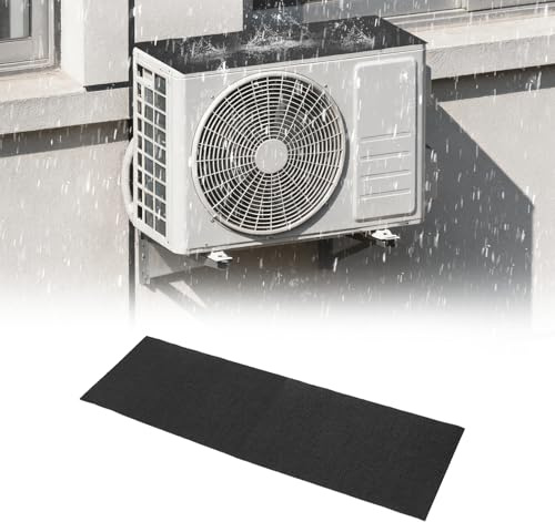 PATIKIL Klimaanlagen Tropfschutz 1000mm x 300mm x 4mm Selbstklebender AC Regenschutz Klimaanlagen Abdeckung Zum Reduzieren Von Tropfgeräuschen Fenster Klimaanlagen Schwarz