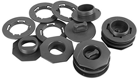X AUTOHAUX 4 Sets Auto Fußmatten Clips Befestigungsgriffe Anti-Rutsch Schnalle Grau 1,69 Zoll