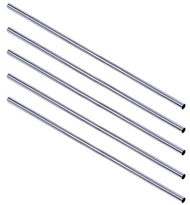 Design House 559120 Lot de 5 barres de douche en acier inoxydable 152,4 cm Chrome poli