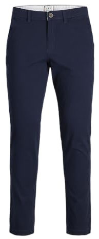 JACK & JONES Men's Jjimarco Jjdave AKM Noos Pants, Blazer Navy, 29 W/34 L