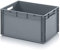 Auer Eurobehälter EG 64/32 - Caja apilable de 60 x 40 x 32 cm, asas abiertas, caja de almacenamiento de 66 l, caja de transporte apilable, contenedor de plástico estable,
