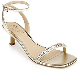 Jewel Badgley Mischka Charisma Kitten Heel, Rose Gold, 7 UK