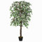 Outsunny 160cm/5.2FT Artificial Ficus Silk Tree with Nursery Pot, Decorative Fake Plant, for Indoor Outdoor Décor
