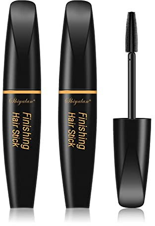Haar Finishing Stick für Frau 2-Pack, kleine gebrochene Haar Finishing Creme Erfrischend Nicht Fettig, Haar Mascara für Flyaway Haar Gel für alle Haartypen