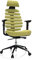 hjh OFFICE Profi Bürostuhl Ergo LINE II PRO Stoff Grün, Drehstuhl mit Kopfstütze, GS geprüft, TÜV Süd nach DIN EN 1335-1, 1335-2
