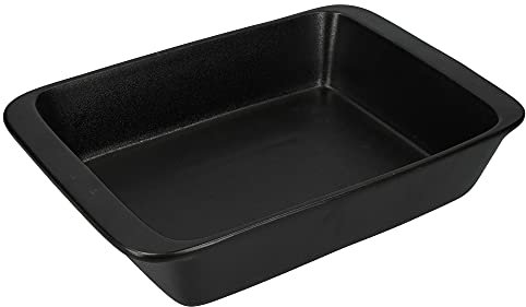 Maxwell & Williams Auflaufform, Steingut, Schwarz, 31 x 19,5cm Backofen zu Tisch Bräter, Ideal für Kuchen, Nudelaufläufe und Braten