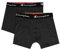 Champion Herren Core x2 Retroshorts, Dunkelgrau Meliert, XL (2er Pack)