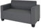 Mendler 2er Sofa Couch Lyon Loungesofa Kunstleder - dunkelgrau