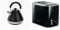 Morphy Richards 100131 Venture Pyramid Kettle Black & Equip Black 2 Slice Toaster - Defrost And Reheat Settings - 2 Slot - Stainless Steel - 222064