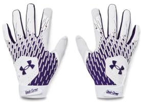 Under Armour - Mens Clean Up Batting Gloves, Color White (104), Size: Medium