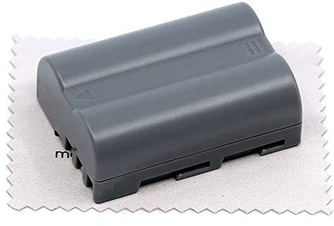 Batterie de Remplacement pour Nikon D50, D70s, D80, D90, D200, D300, D300S, D700 (Remplace EN-EL3e-2) Batterie d'appareil Photo OTB avec mungoo Chiffon de Nettoyage d'écran