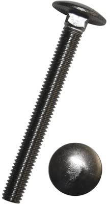 NIMA PARTS - Lot de 20 vis de carrosserie avec collet carré M8 x 30 - Inoxydable - Filetage complet - Vis à tête bombée