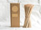 Turtle Haven Paille à boire fabriquée en fibre de bambou - Paille entièrement biodégradable et 100 % recyclable - Paille écologique sans plastique pour boisson naturelle (6 mm x 21 cm x 30 pièces)
