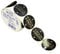 AVERY Zweckform 600 Aufkleber Frohe Weihnachten (Made in Germany, Ø38 mm, schwarze Geschenkaufkleber goldene Schrift, selbstklebende Geschenkdeko, Karten, Tüten, Gutscheine) Sticker auf Rolle, 4376