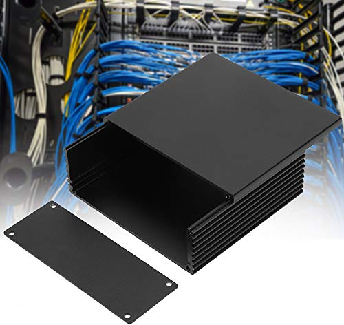 Elektronische Anschlussdose, Aluminium Abzweigkasten Schwarz Anschlusskästen Gehäuse Kleine Elektro Aufputzdose DIY Projekt Verdrahtungs Verteilerkasten Aufputz Abzweigdose