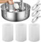 Juexica Das 3er-Set Zuckerwattemaschen und Clip-Stabilisator-Set enthält 3 Zuckerwattennetze und 12 Clip-Stabilisatoren, Zuckerwattchen-Zubehör, kompatibel mit Zuckerwatte-Maschinen