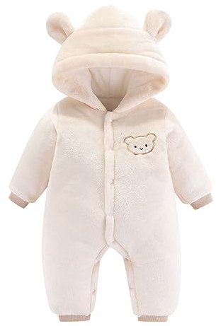 Strampler Kleinkind Kuschelanzug Verdickte Babystrampler Langarm Schneeanzüge Warm Einteiler Pyjamas Wärmer Herbst-Winter Strick Strampler Cute Einteiliger Anzug Bequemer Onesie Cartoon Unisex