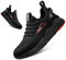 Hitmars Zapatos de Seguridad Hombre Mujer Zapatillas de Seguridad Zapatos de Trabajo Safety Shoes Comodos Zapatillas de Trabajo Cocina Negro EU40