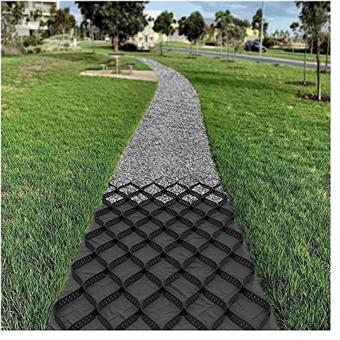 Generic Bodengitter für Gehwege, robuster Wabengeogitter, Kies, Bodenstabilisator, für Terrasse, Weg, Gras, Felsen, Füllung, 3628 kg Belastung