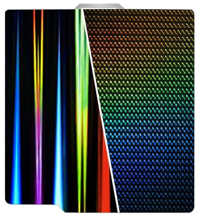 HIKUDIY Piastra di costruzione H1H da 257 x 257 mm per Bambu Lab X1C/X1/X1E/P1P/P1S/A1, fascio luminoso per letto stampato su entrambi i lati + piastra in lamiera di acciaio a molla fantasma foglio