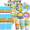 2 Infinity & inspired Beyond Birthday Decorations 133pcs Cartoon Story Birthday Party Supplies include Plates Napkins Cups Tablecloth and Banner for Boys Girls 2nd Bday Decor Serve 30