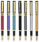 Ranvi 7pcs Golden Dragon Red Crystal Eyes Fountain Pen Gift Pens with Converters, Fine Nib, Mixed Color