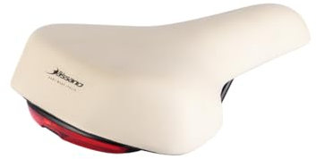 Via Veneto Bazam - Weicher Fahrradsattel Volare Icon XL Ergofit by Selle Bassano, Made in Italy, bequemer und ergonomischer Retro-Sattel für Fahrräder und Citybikes, Erwachsene Herren Damen Unisex,