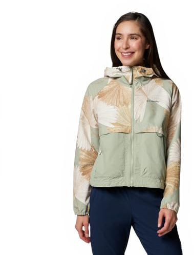 Columbia Damen Windbreaker Spire Valley Printed, Safari Rays/Safari, L