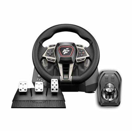 Flashfire F107 IMOLA Racing FORCE FEEDBACK Wheel,Pedals, Shifter, Hall-Effect Sensor, Vibration Feedback Function, Adjustable Rotation 270° and 900°, Red/Black for PS4, XBOX X/S and One, Switch, PC