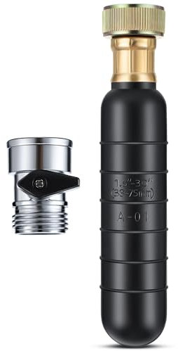 Enhon Abflussreinigungsblase mit Absperrventil, passend für 3,8 cm bis 7,6 cm Abflussrohre, Abwasserblasen-Entstopfen mit 1,9 cm Absperrventil, löst hartnäckige Verstopfungen in