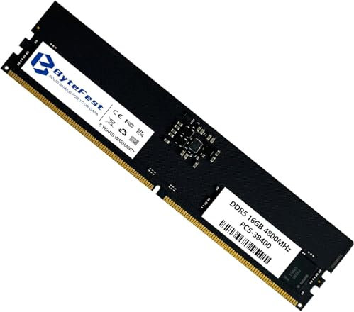 ByteFest DDR5 RAM 16GB 4800MHz PC5-38400 CL40 UDIMM 1.1V 288 Pin Desktop Computer Aggiornamento RAM del modulo di memoria