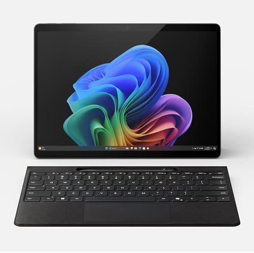 Microsoft Surface Pro (Black) + Flex Keyboard with Slim Pen (Black) | Copilot+ PC | 13” OLED Touchscreen | Snapdragon® X Elite | 16GB Memory | 1TB SSD | Latest Model, 11th Edition