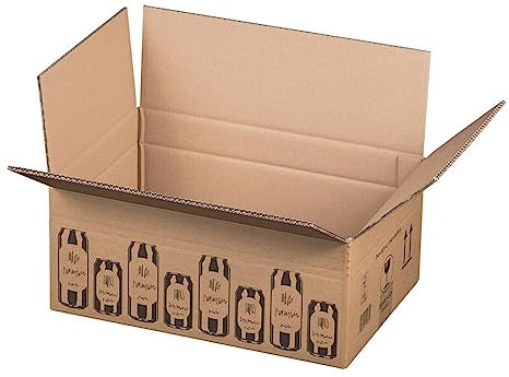 VEPATIM 15 Versandkarton für 24 Getränkedosen 0,33l bzw. 0,5l - höheneinstellbar braun