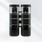 MEKOTRIN Distributeur de Savon Mural, Distributeur Gel Douche, Distributeur Double de Shampoing et Après-shampoing sans Perçage ABS pour Salle de Bain Cuisine Marché Hôtel Restaurant 300ML*2(Noir)