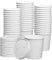 CaterCo Disposable White Soup Containers with Lids (16oz / 470ml - 100 Pack) White Paper Takeaway Paper Soup Cups, Microwave & Freezer Safe Ice Cream Bowl, Eco-Friendly (16oz / 470ml - 100 Pack)