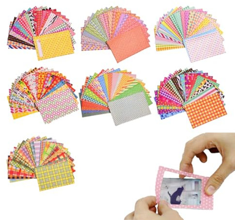 FENQURO 140 piezas de pegatinas de borde de foto pegatinas de marco de película fotográfica compatibles con FujiFilm Instax Mini 9/8 / 7S / 70/26 / 50S / 90 película de cámara