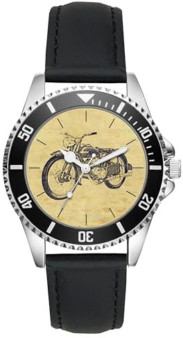 KIESENBERG Herrenuhr Armbanduhr Adler M 125 Motorrad Geschenk Fan Artikel Analog Quartz Lederarmband Uhr L-20242