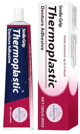 Adesivo Per Dentiere Termoplastico, 28g Gel Adesivo Per Dentiere, Reliner Morbido Di Lunga Durata, Colla Perdentiere Perdonne Uomini Adulti Di Tutti I Giorni